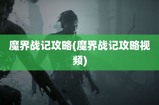 魔界战记攻略(魔界战记攻略视频)