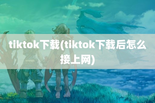 tiktok下载(tiktok下载后怎么接上网)