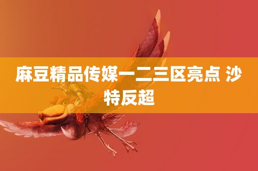 麻豆精品传媒一二三区亮点 沙特反超