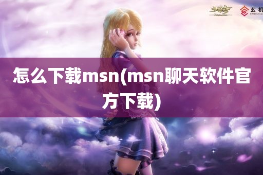 怎么下载msn(msn聊天软件官方下载)