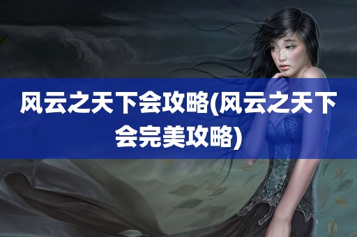 风云之天下会攻略(风云之天下会完美攻略)