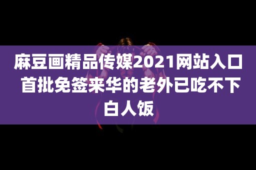 麻豆画精品传媒2021网站入口 首批免签来华的老外已吃不下白人饭