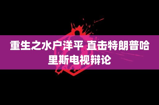 重生之水户洋平 直击特朗普哈里斯电视辩论