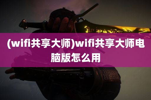 (wifi共享大师)wifi共享大师电脑版怎么用