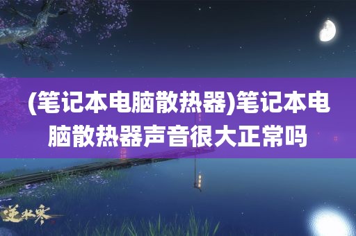 (笔记本电脑散热器)笔记本电脑散热器声音很大正常吗