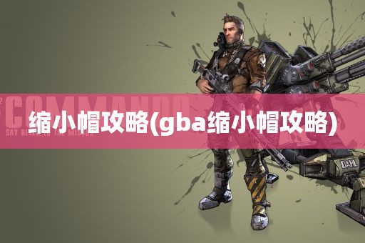 缩小帽攻略(gba缩小帽攻略)