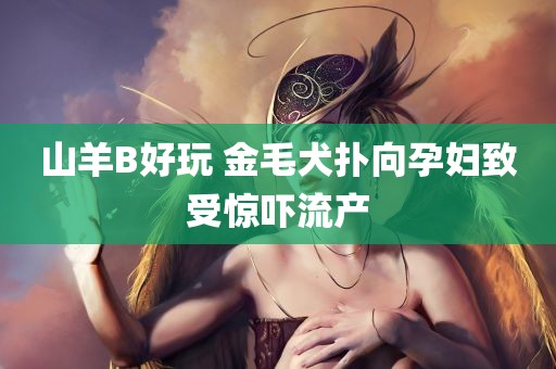 山羊B好玩 金毛犬扑向孕妇致受惊吓流产