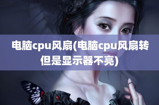 电脑cpu风扇(电脑cpu风扇转但是显示器不亮)