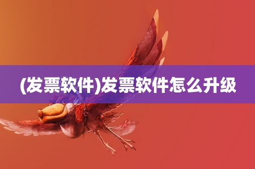 (发票软件)发票软件怎么升级