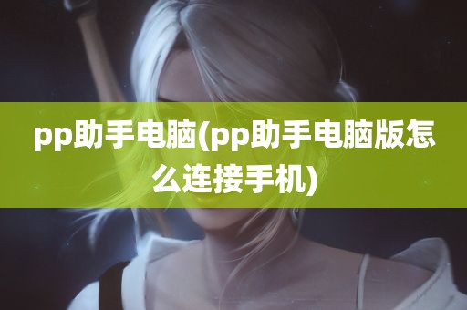 pp助手电脑(pp助手电脑版怎么连接手机)