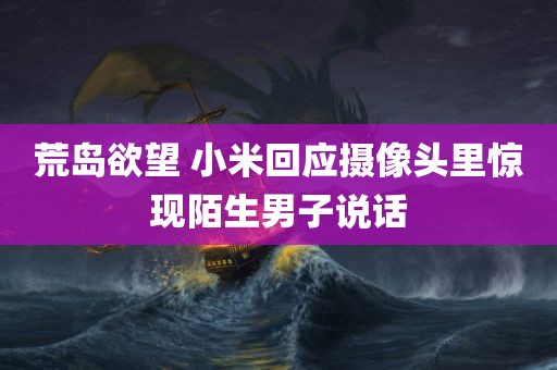 荒岛欲望 小米回应摄像头里惊现陌生男子说话