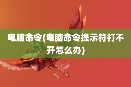 电脑命令(电脑命令提示符打不开怎么办)