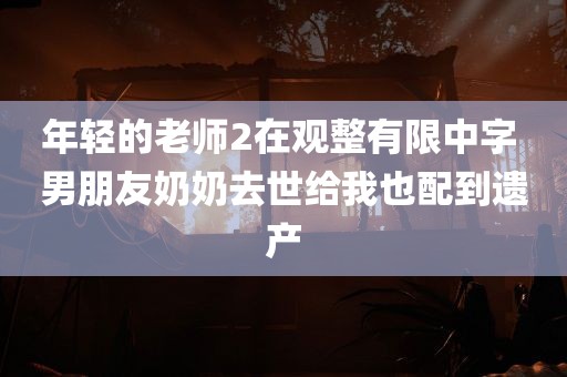 年轻的老师2在观整有限中字 男朋友奶奶去世给我也配到遗产