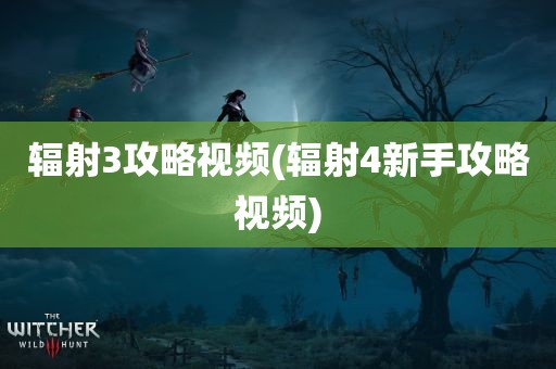 辐射3攻略视频(辐射4新手攻略视频)