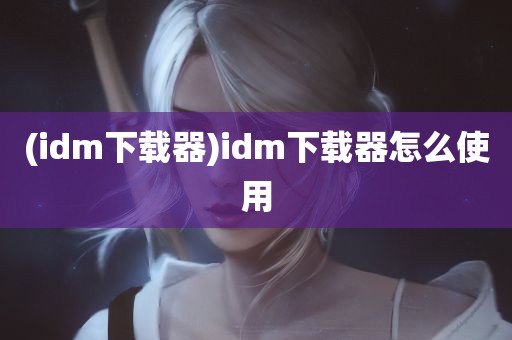 (idm下载器)idm下载器怎么使用