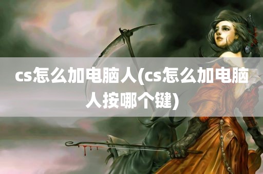 cs怎么加电脑人(cs怎么加电脑人按哪个键)