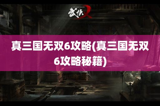 真三国无双6攻略(真三国无双6攻略秘籍)