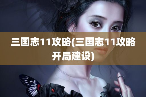 三国志11攻略(三国志11攻略开局建设)