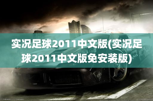 实况足球2011中文版(实况足球2011中文版免安装版)