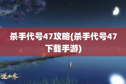 杀手代号47攻略(杀手代号47下载手游)