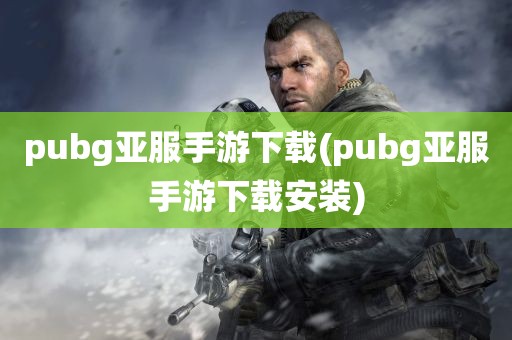 pubg亚服手游下载(pubg亚服手游下载安装)