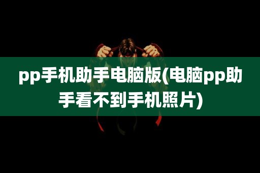 pp手机助手电脑版(电脑pp助手看不到手机照片)