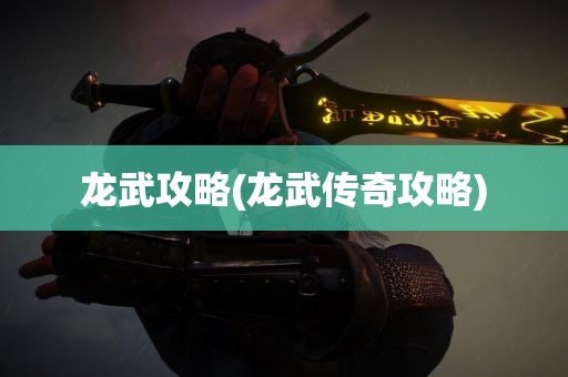 龙武攻略(龙武传奇攻略)