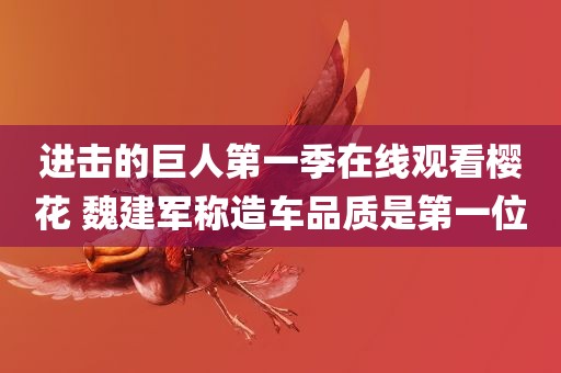 进击的巨人第一季在线观看樱花 魏建军称造车品质是第一位