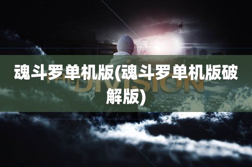 魂斗罗单机版(魂斗罗单机版破解版)