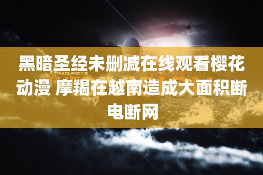 黑暗圣经未删减在线观看樱花动漫 摩羯在越南造成大面积断电断网