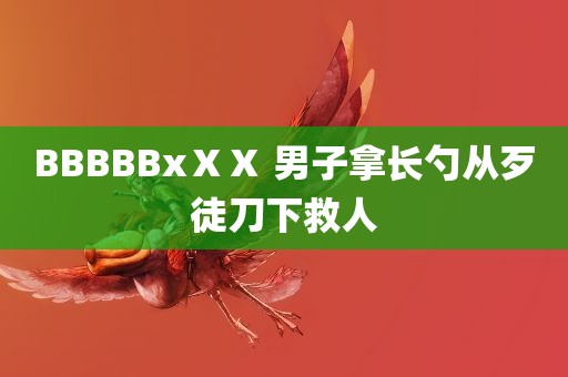 BBBBBxⅩⅩ 男子拿长勺从歹徒刀下救人