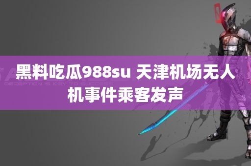 黑料吃瓜988su 天津机场无人机事件乘客发声