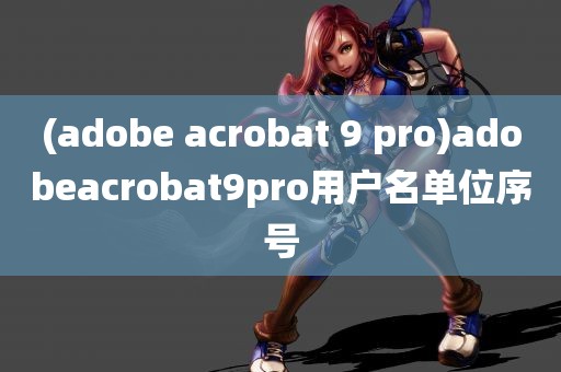 (adobe acrobat 9 pro)adobeacrobat9pro用户名单位序号