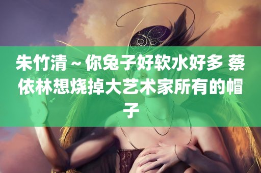 朱竹清～你兔子好软水好多 蔡依林想烧掉大艺术家所有的帽子