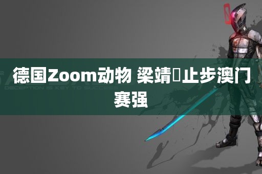 德国Zoom动物 梁靖崑止步澳门赛强