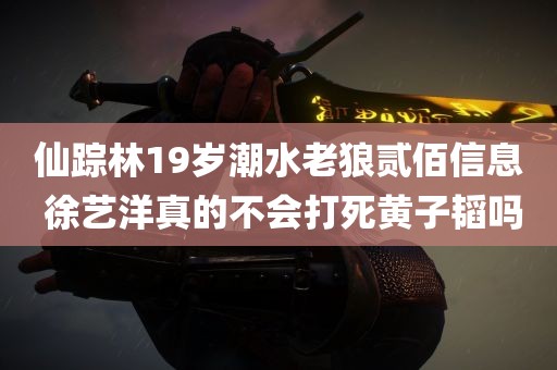 仙踪林19岁潮水老狼贰佰信息 徐艺洋真的不会打死黄子韬吗