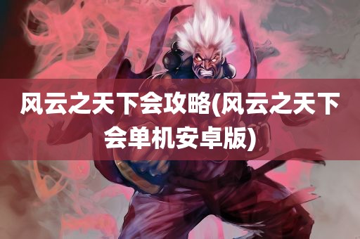 风云之天下会攻略(风云之天下会单机安卓版)