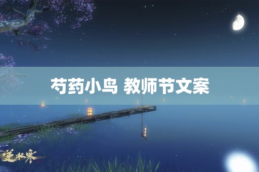 芍药小鸟 教师节文案