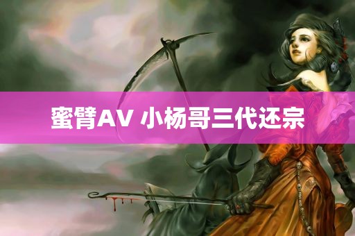 蜜臂AV 小杨哥三代还宗