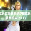 电脑怎么重装系统(电脑怎么重装系统win11)