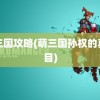 萌三国攻略(萌三国孙权的真面目)