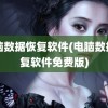 电脑数据恢复软件(电脑数据恢复软件免费版)