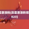 迅雷激活码(迅雷激活码领取2023)