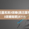 真三国无双3攻略(真三国无双3攻略贴吧)3711