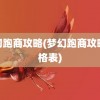 梦幻跑商攻略(梦幻跑商攻略价格表)