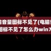 电脑音量图标不见了(电脑音量图标不见了怎么办win7)