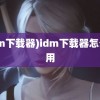 (idm下载器)idm下载器怎么使用