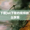 (uc下载)uc下载的视频删了怎么恢复