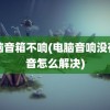 电脑音箱不响(电脑音响没有声音怎么解决)