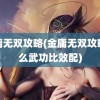 金庸无双攻略(金庸无双攻略什么武功比效配)